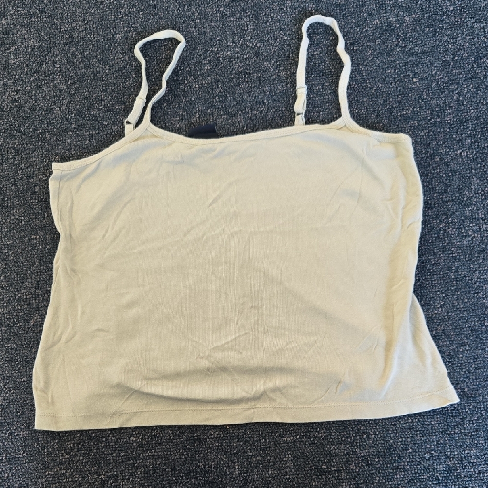 Women's Cream Spaghetti Strap Top